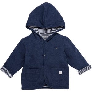 BESS newborn baby jasje reversibel donkerblauw