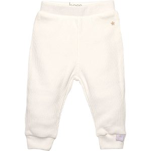 BESS newborn broekje van off-white ribtricot