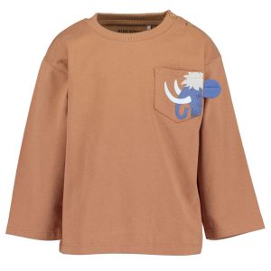 Blue Seven baby jongensshirt Mammoet bruin