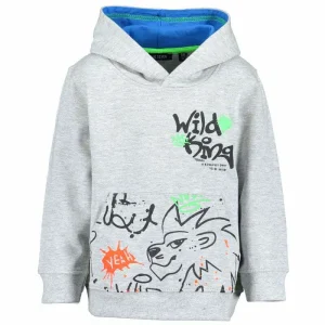 Blue Seven jongens sweater Wild King grijs