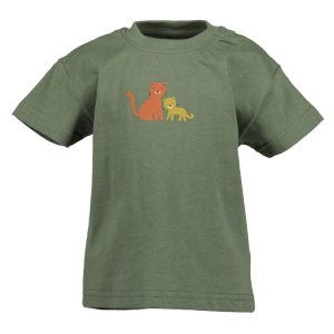 Blue Seven babyshirtje Safari donkergroen