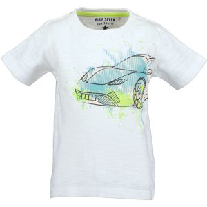 Blue Seven jongens shirt future cars wit