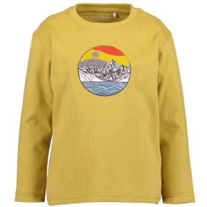 Blue Seven jongensshirt iceland okergeel