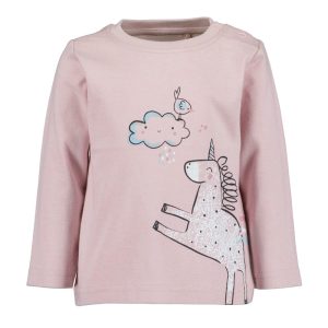 Blue Seven baby meisjes shirtje unicorn roze lange mouw