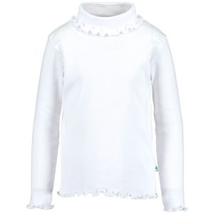 Blue Seven meisjes colshirt lange mouw wit