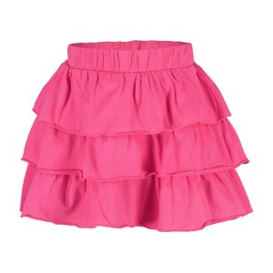 Blue Seven meisjes strokenrok fuchsia