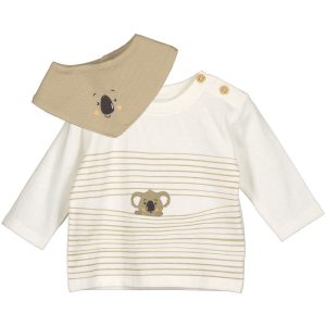 Blue Seven Newborn shirtje koala off-white