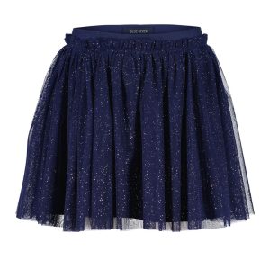 Blue Seven tule meisjesrok glitter navy