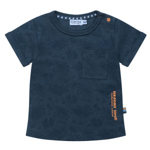 Dirkje jongensshirt palmboom petrol
