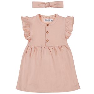 Dirkje meisjesjurkje zalmroze
