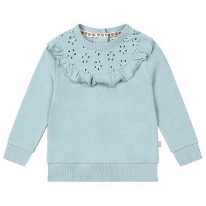 Dirkje meisjes sweattrui broderie oudgroen