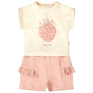 Dirkje meisjes setje shirt short aardbei