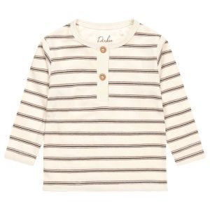Dirkje newborn jongens shirtje créme gestreept
