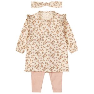 Dirkje newborn jurkje gebloemd met legging en haarbandje