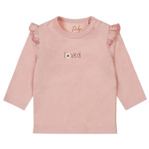 Dirkje newborn shirtje meisje licht oudroze
