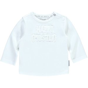 Quapi Newborn wit unisex baby t-shirt Xari lange mouw