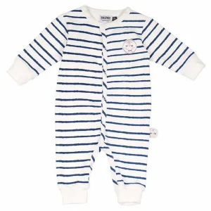 Zero2Three Newborn off white gestreept meisjes baby hansop Sleeping Owl