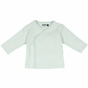 Zero2Three Newborn licht mintgroen baby overslaghemdje met lange mouw